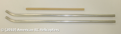 1015a - Skids,  aluminum, with beech rod